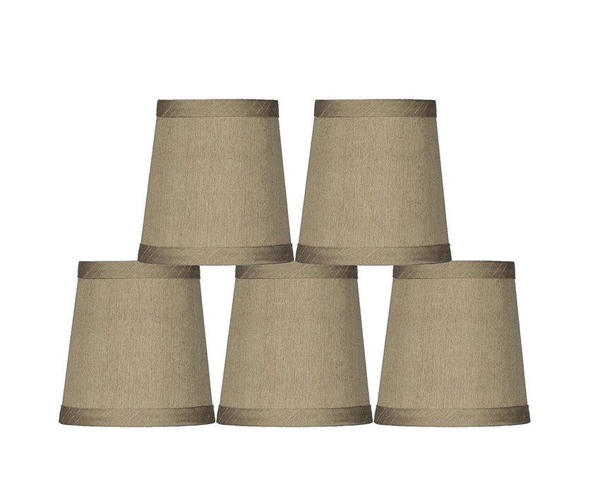 Faux Silk 4-inch Chandelier Lamp Shade - 9 Colors