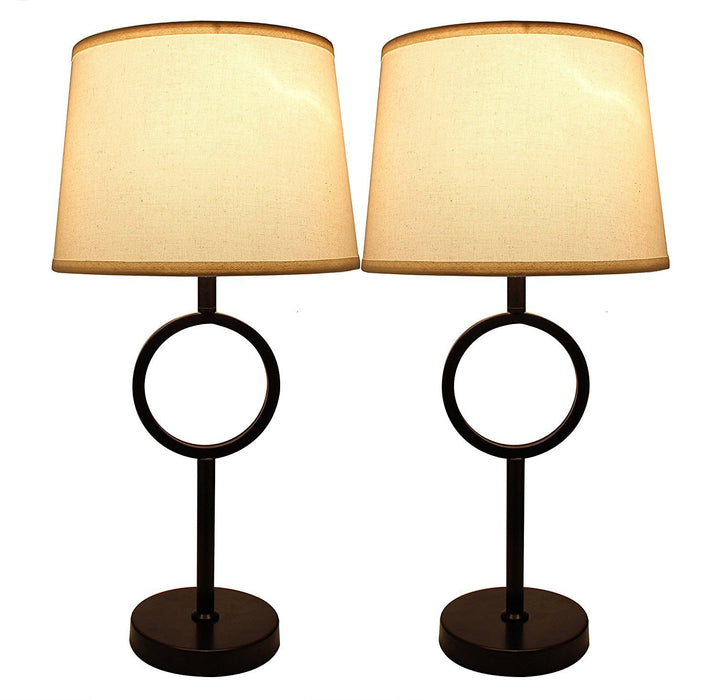 Set of 2 Madison Table Lamps with Shades