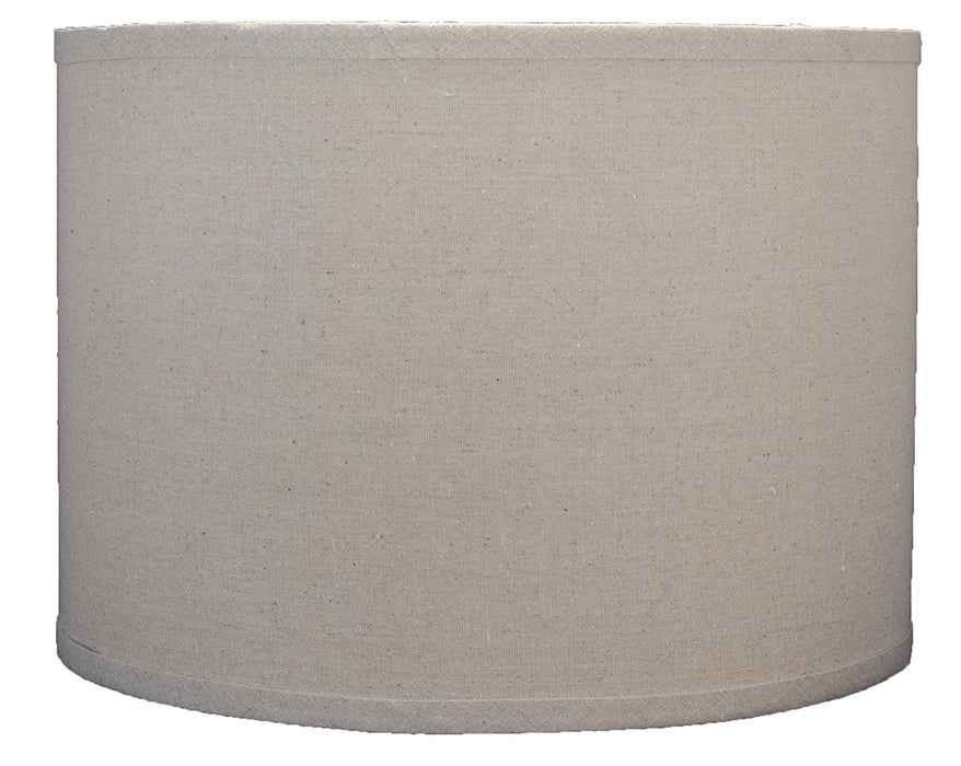 Linen Drum Lamp Shade, 14-inch By 14-inch By 10-inch, Natural, Spider