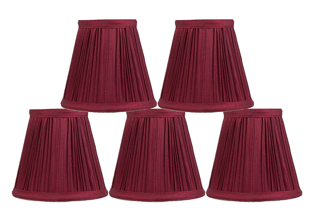 Mushroom Pleated 5-inch Chandelier Lamp Shade - 6 Colors