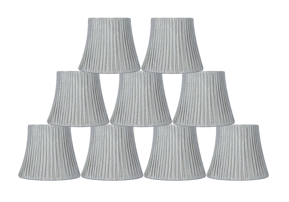 Box Pleated 5-inch Chandelier Lamp Shade - 7 Colors