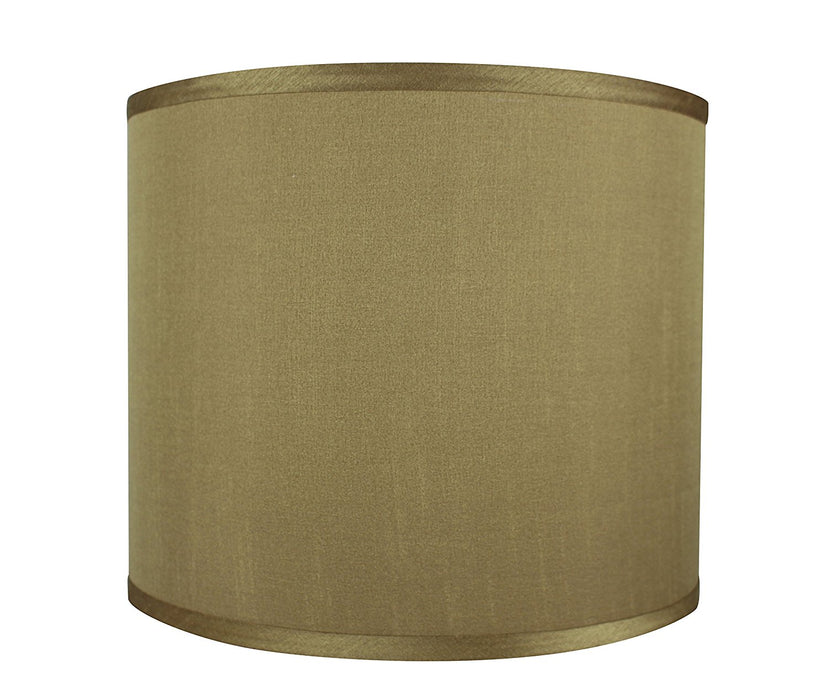 Faux Silk Drum Lampshade, 12-inch By 12-inch By 10-inch, Spider Fitter