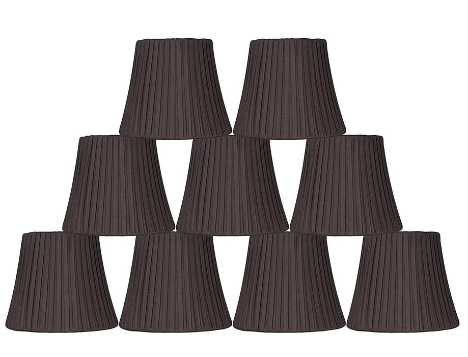 Box Pleated 6-inch Chandelier Lamp Shade -7 Colors