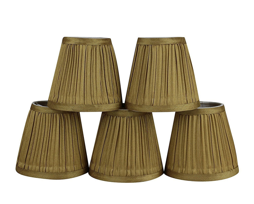 Mushroom Pleated 5-inch Chandelier Lamp Shade - 6 Colors