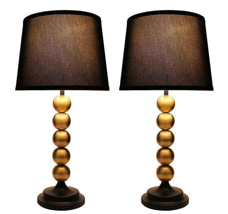 Set of 2 Abbey Table Lamps with Shades