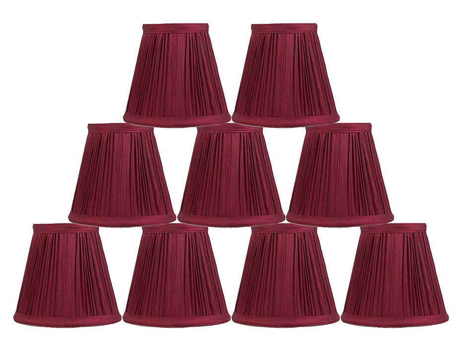 Mushroom Pleated 5-inch Chandelier Lamp Shade - 6 Colors