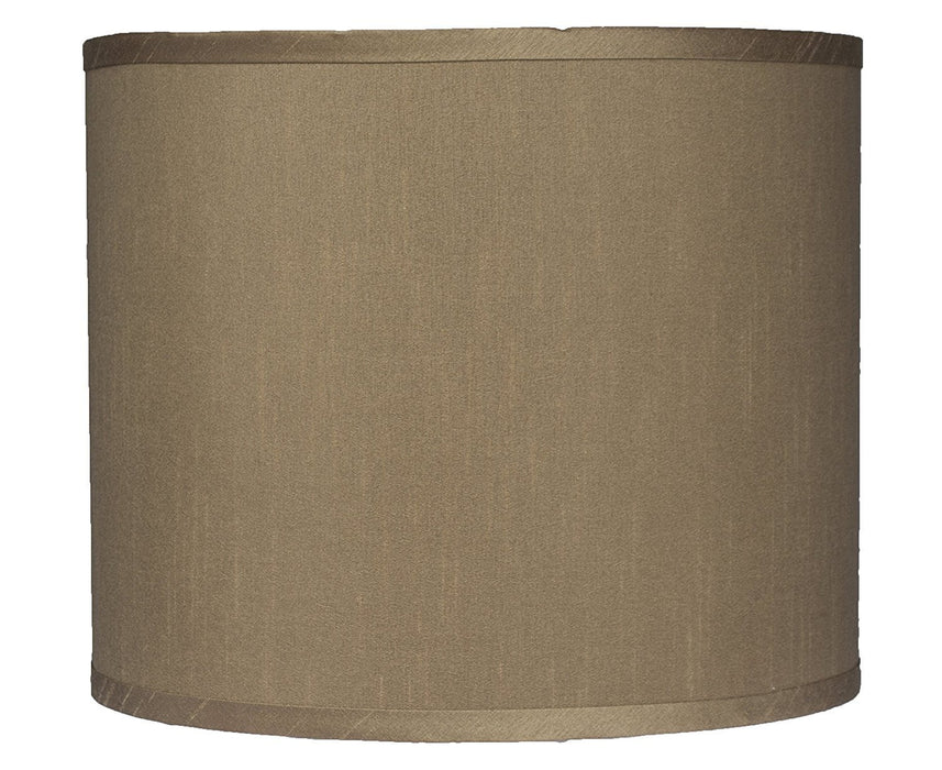 Faux Silk Drum Lampshade, 12-inch By 12-inch By 10-inch, Spider Fitter