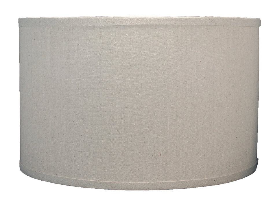 Linen Drum Lamp Shade, 16-inch By 16-inch By 10-inch, Natural, Spider