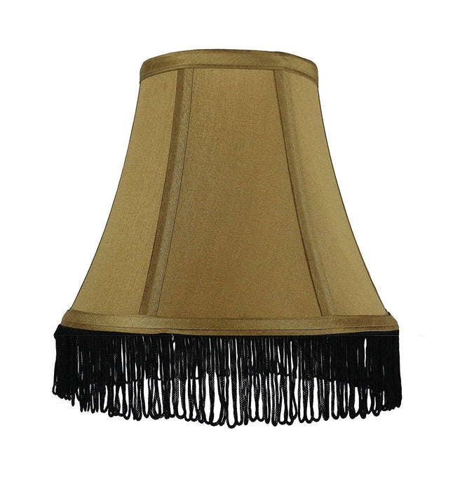 Silk 6-inch Bell with Fringe Chandelier Lamp Shade - 5 Colors