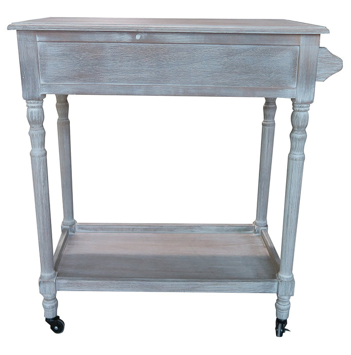 Hampton Bar Cart with Shelf and Wheels - 5 Finishes