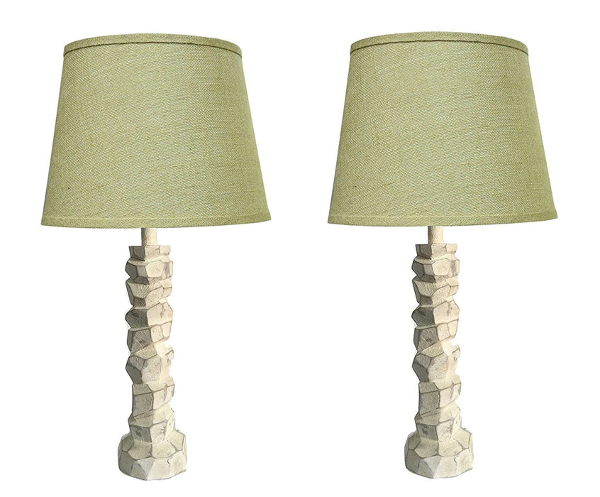 Woodford Table Lamps - Aged Cream