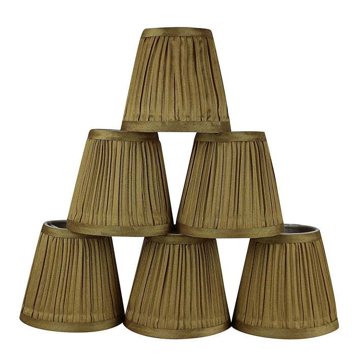 Mushroom Pleated 5-inch Chandelier Lamp Shade - 6 Colors