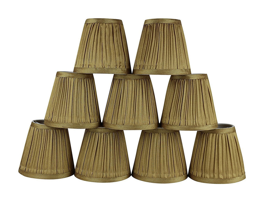 Mushroom Pleated 5-inch Chandelier Lamp Shade - 6 Colors