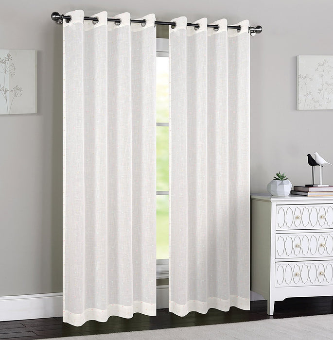 Madeline Sheer Curtain Panels with Grommets - 4 Colors