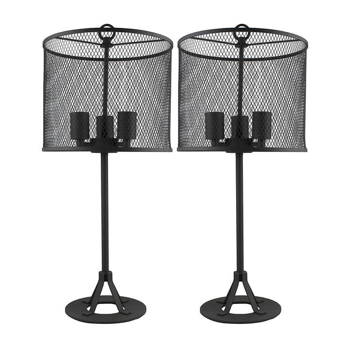 Set of 2 Pullman Table Lamps, 34 1/2" Tall