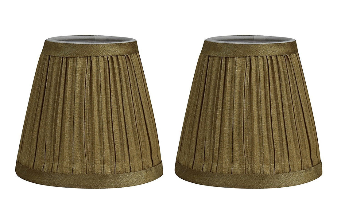 Mushroom Pleated 5-inch Chandelier Lamp Shade - 6 Colors