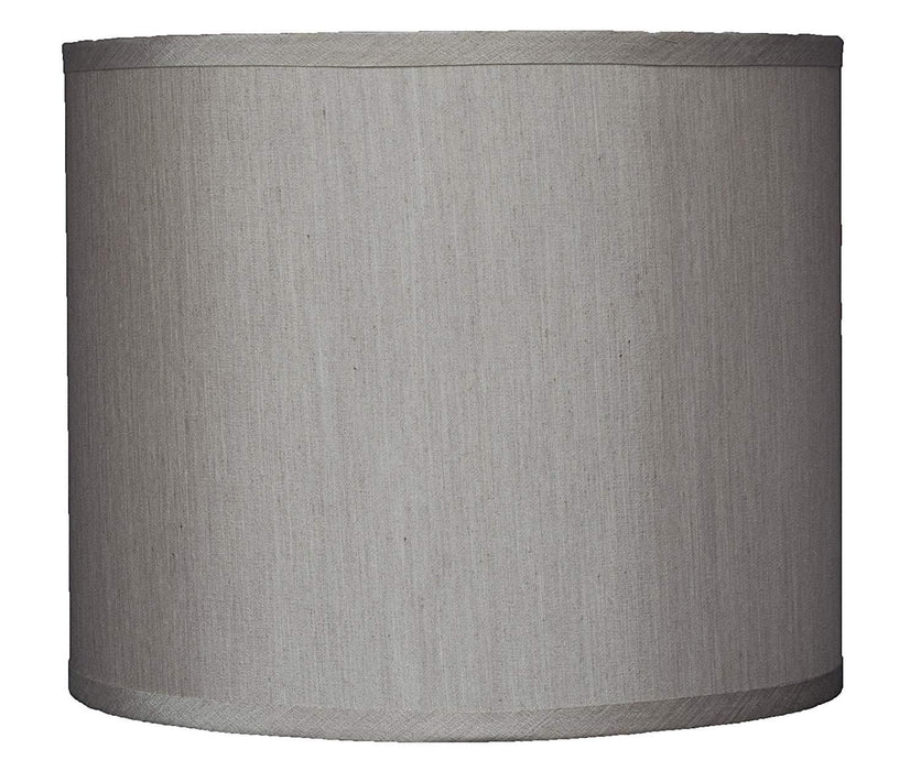 Faux Silk Drum Lampshade, 12-inch By 12-inch By 10-inch, Spider Fitter