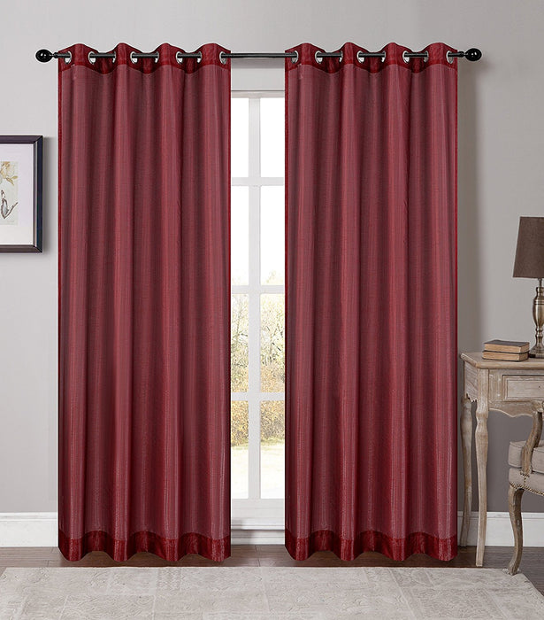 Soho Sheer Drapery Curtain Panels with Grommets - 5 Colors