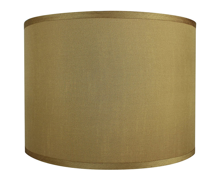 Faux Silk Drum Lampshade, 14-inch By 14-inch By 10-inch, Spider Fitter