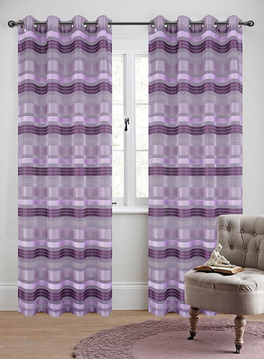 Becca Set of 2 Sheer Curtain Panels with Grommets - 5 Colors