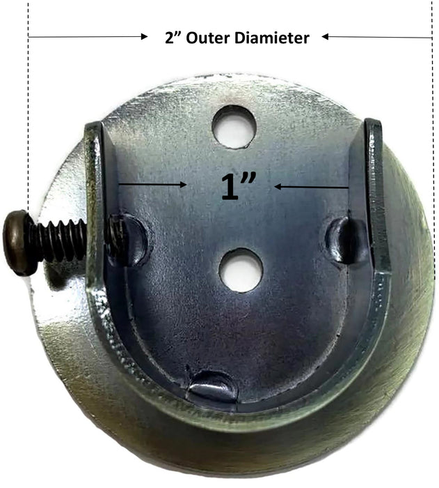 Set of 2 Inside Mount Brackets for 7/8-inch to 1-inch Curtain Rods