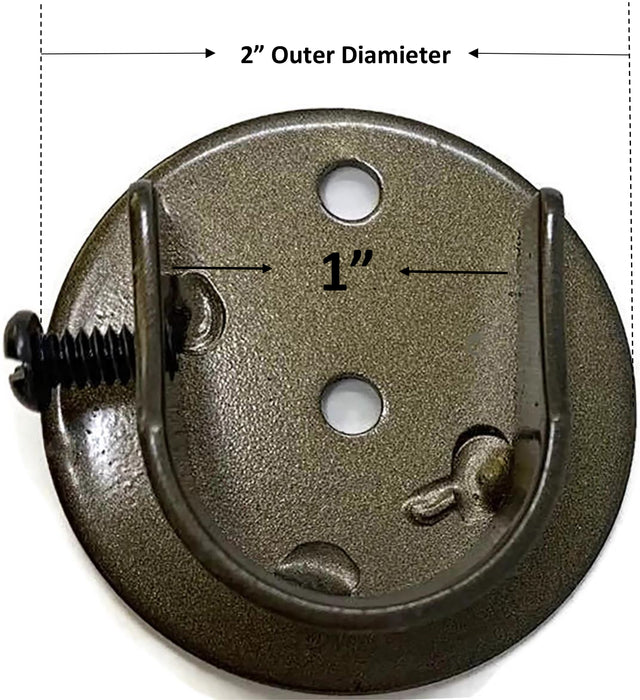 Set of 2 Inside Mount Brackets for 7/8-inch to 1-inch Curtain Rods