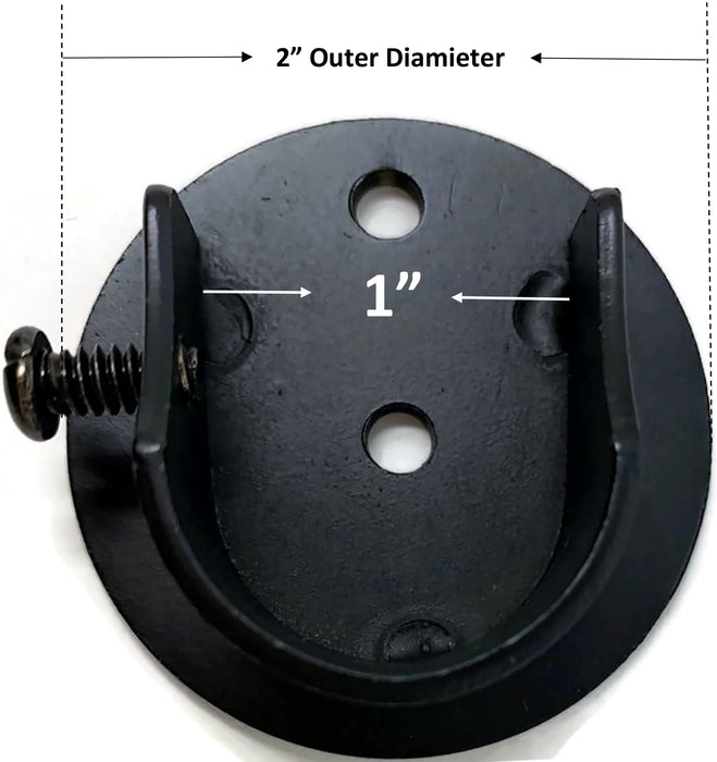 Set of 2 Inside Mount Brackets for 7/8-inch to 1-inch Curtain Rods