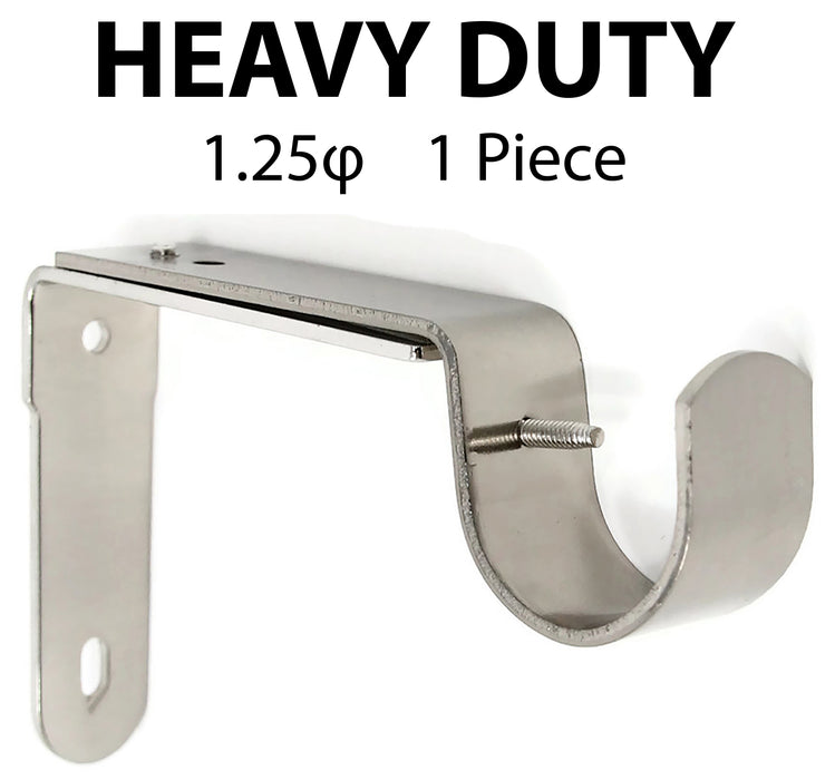 1 1/4" Adjustable Curtain Rod Bracket - 7 Finishes