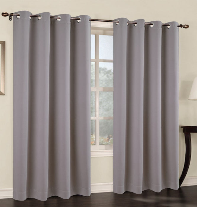 Set of 2 Blackout Curtain Panels with Grommets - 7 Colors