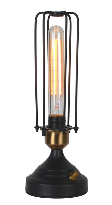Burnham Industrial Cage Table Lamp