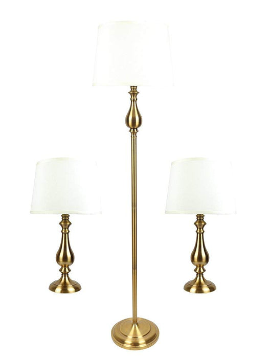 McKinley 3-piece Table and Floor Lamp Set