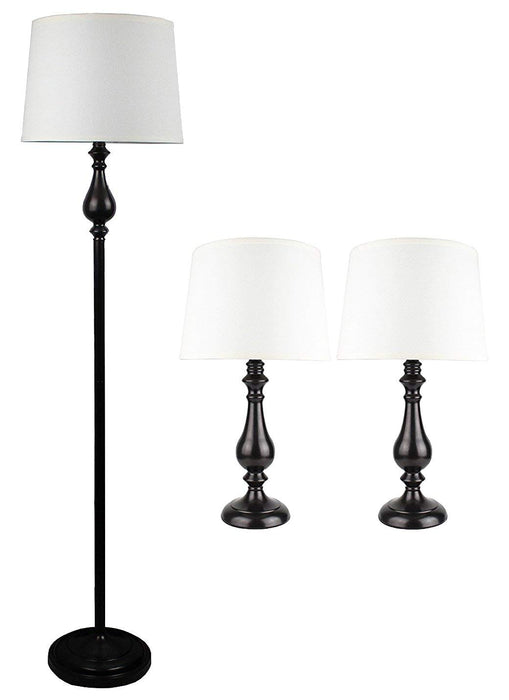 McKinley 3-piece Table and Floor Lamp Set