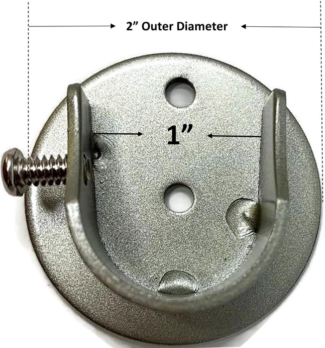 Set of 2 Inside Mount Brackets for 7/8-inch to 1-inch Curtain Rods