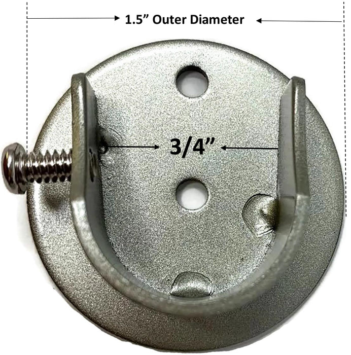 Set of 2 Inside Mount Brackets for 5/8-inch to 3/4-inch Curtain Rods