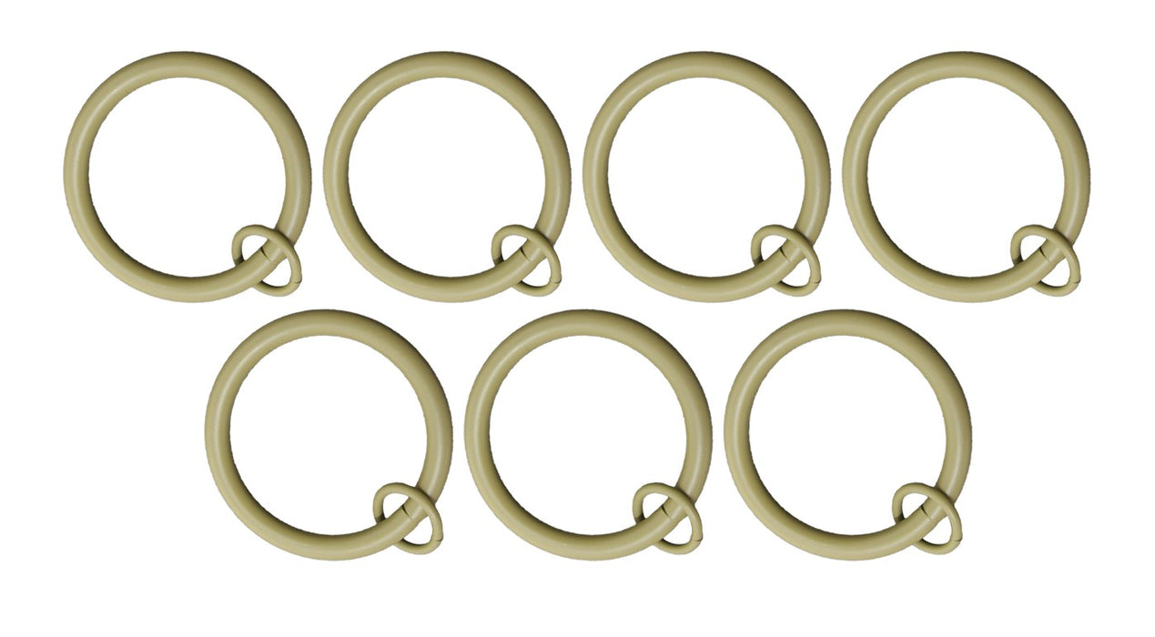 1 1/2" Metal Curtain Rings with Eyelets - 6 Finishes