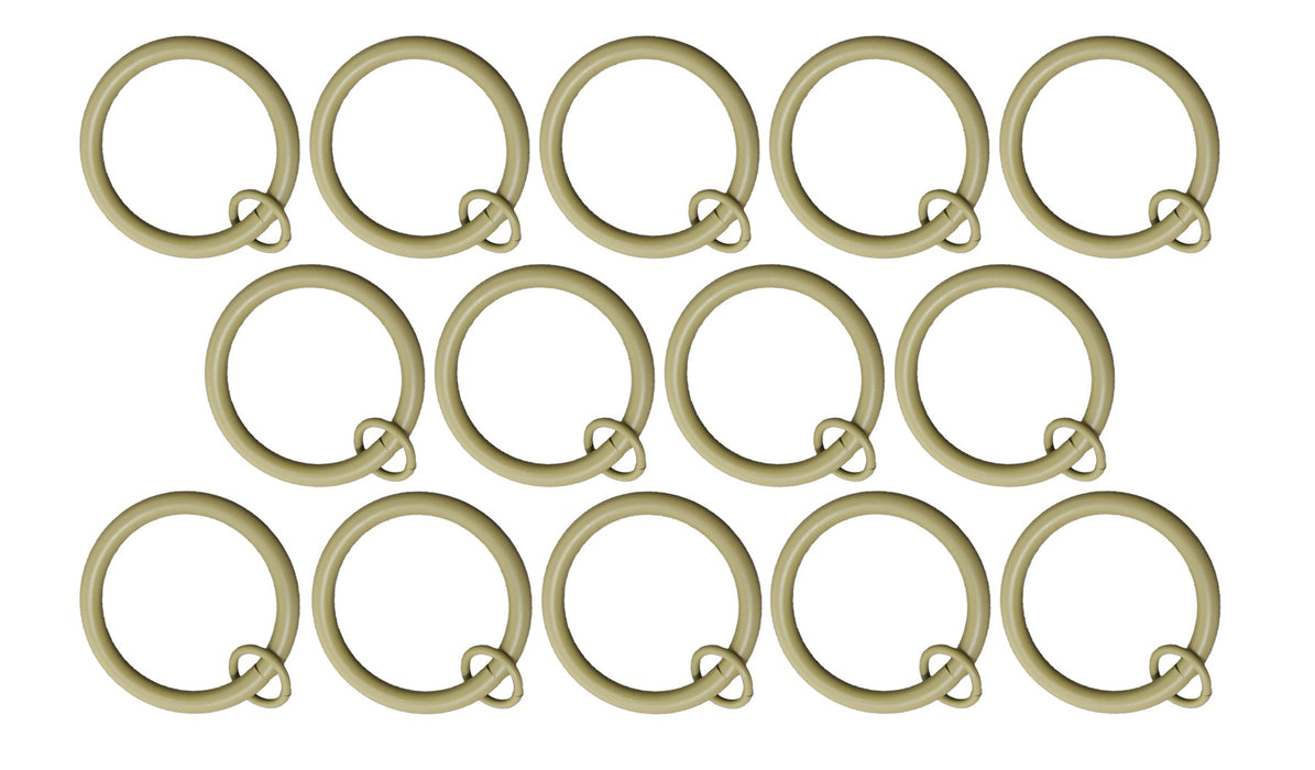 1 1/2" Metal Curtain Rings with Eyelets - 6 Finishes