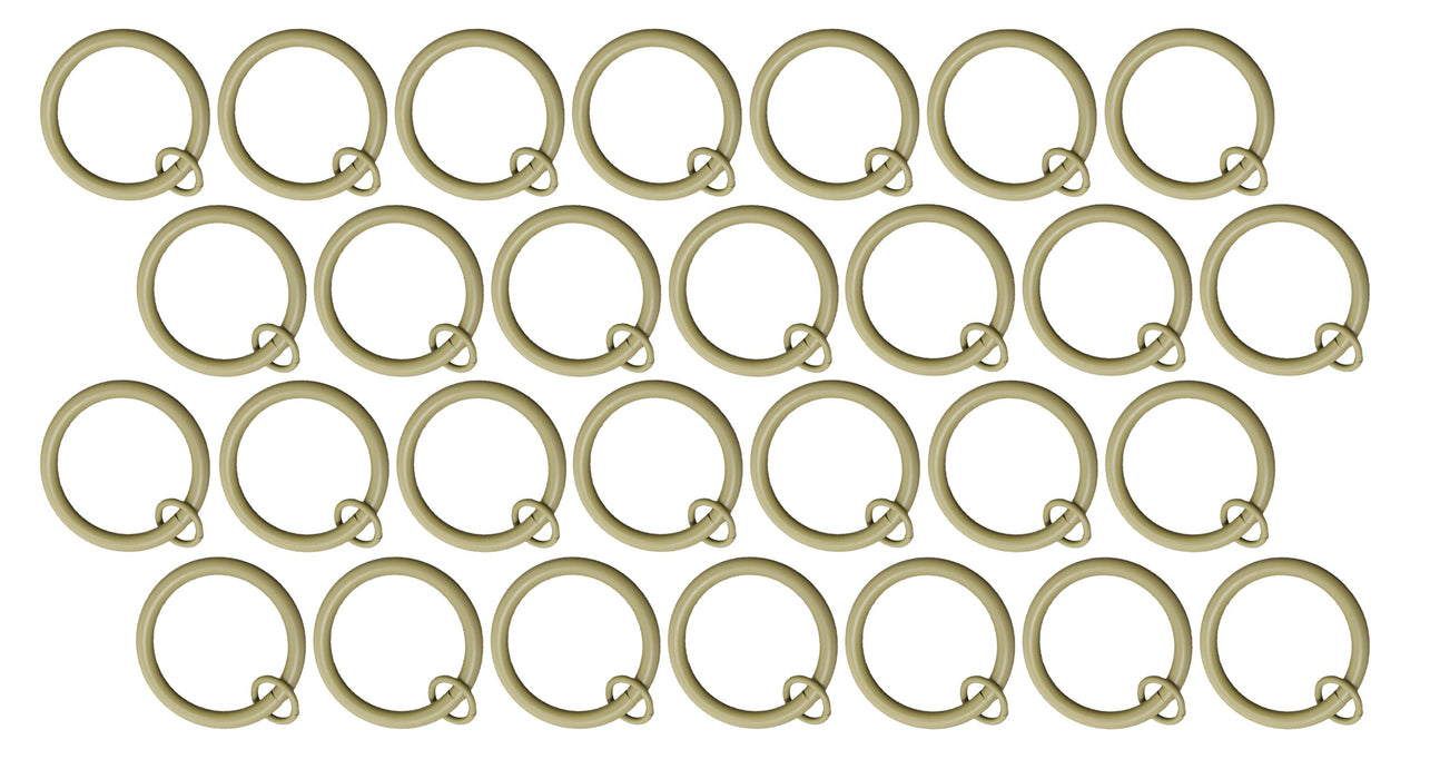1 1/2 Metal Curtain Rings with Eyelets - 6 Finishes