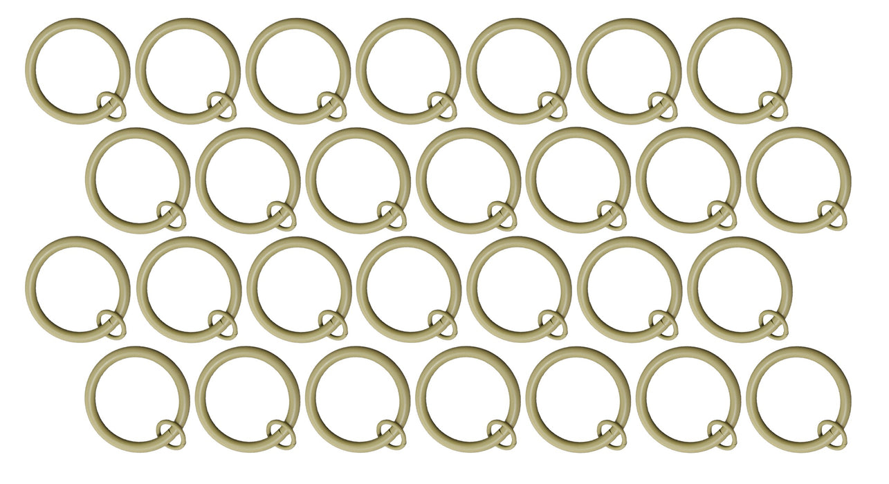 1 1/2" Metal Curtain Rings with Eyelets - 6 Finishes