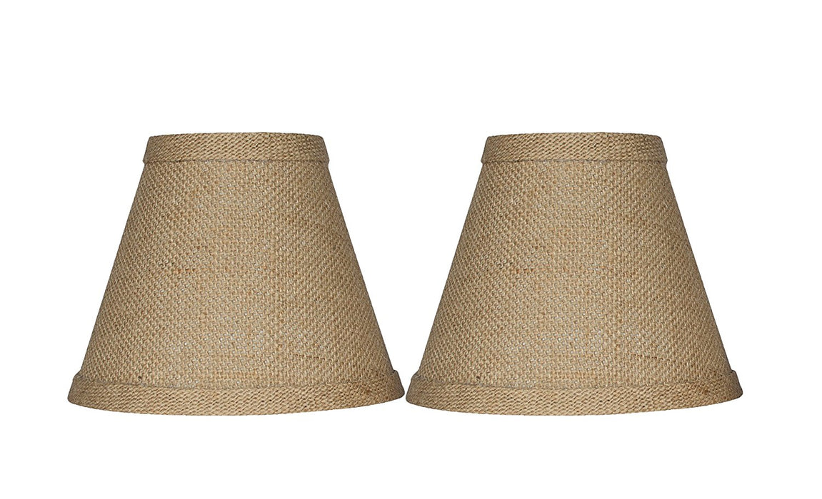 Burlap Chandelier Lamp Shade - 5" & 6" Sizes