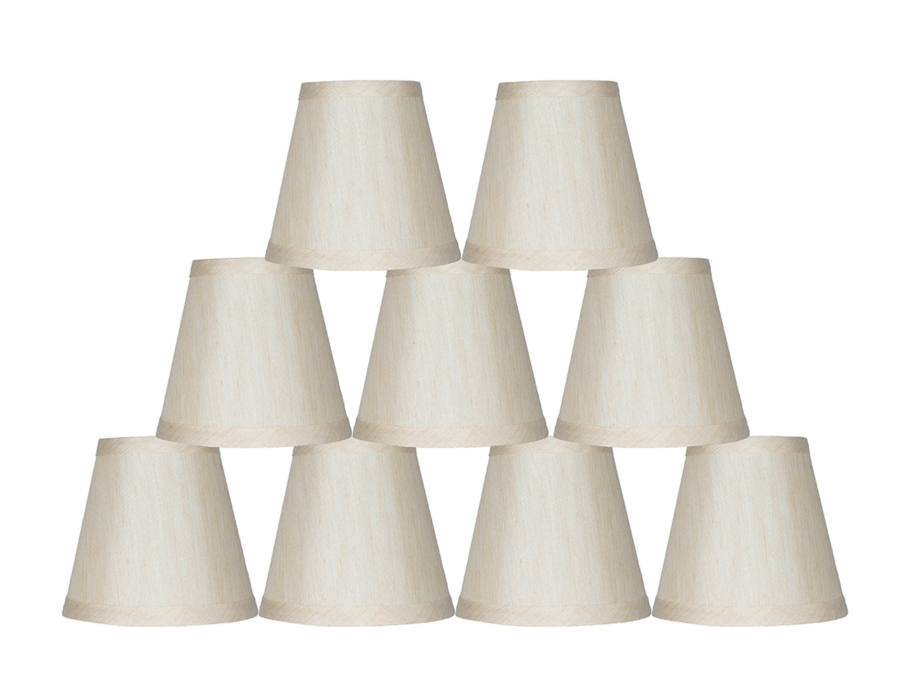 Urbanest Cream Mini Chandelier Lamp Shade, 5-inch, Clip On — urbanest