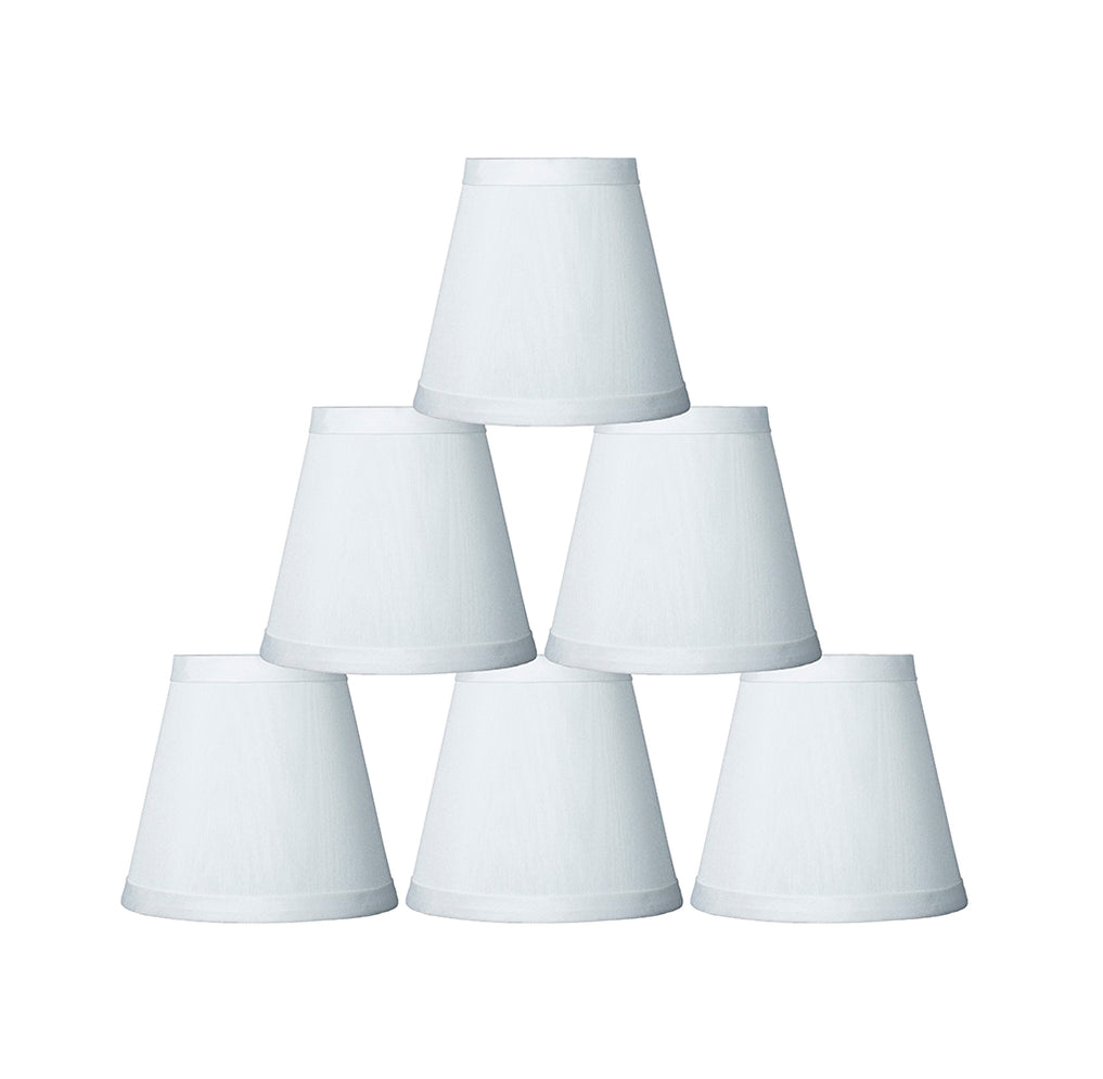 Urbanest Cream Mini Chandelier Lamp Shade, 5-inch, Clip On — urbanest