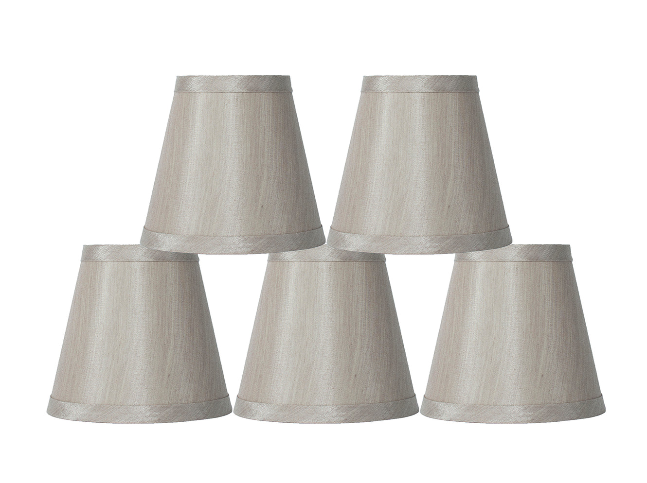 Urbanest Cream Mini Chandelier Lamp Shade, 5-inch, Clip On — urbanest