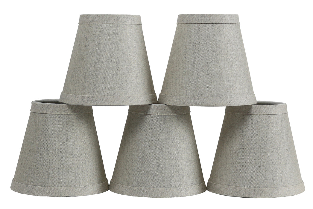 Linen 5-inch Chandelier Lamp Shade - 7 Colors