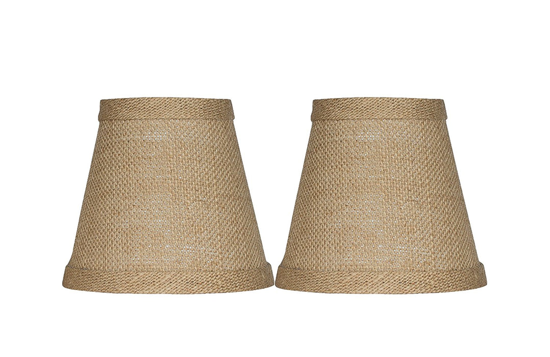 Burlap Chandelier Lamp Shade - 5" & 6" Sizes