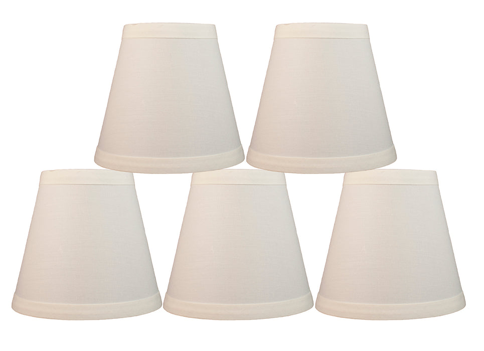 Cotton 5-inch Chandelier Lamp Shade - 10 Colors