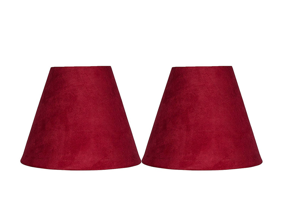 Suede 6-inch Chandelier Lamp Shade - 9 Colors