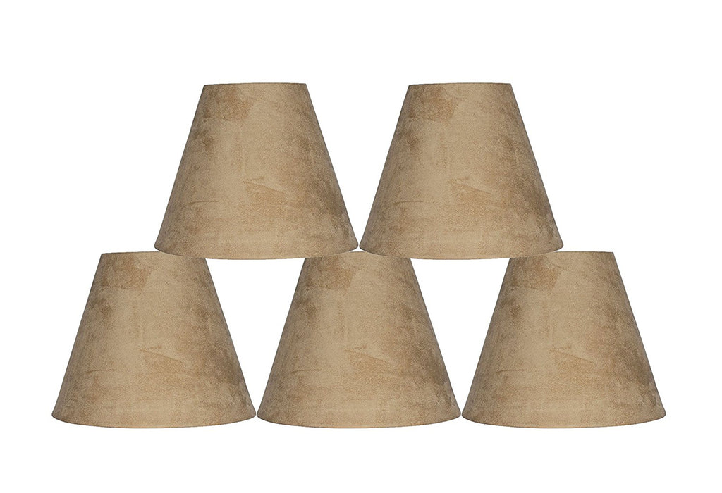 Suede 6-inch Chandelier Lamp Shade - 9 Colors