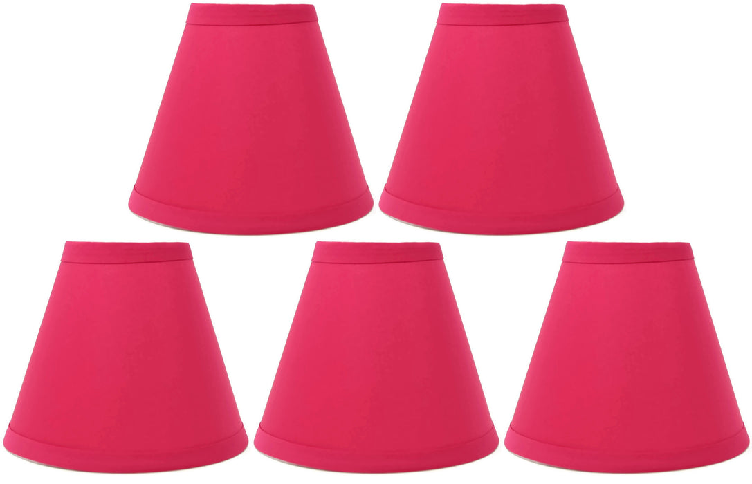 Cotton 5-inch Chandelier Lamp Shade - 10 Colors