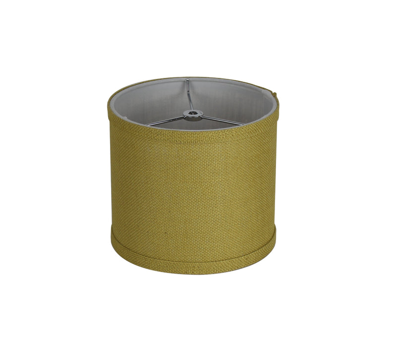 Burlap Classic Drum Lampshade