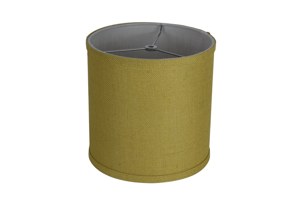 Burlap Classic Drum Lampshade